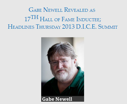 Гейб Ньюэлл получил место в зале игровой славы