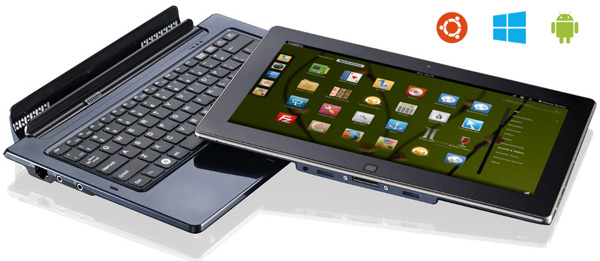 Ноутбук-планшет Python S3 может работать под управлением Ubuntu, Android или Windows 8