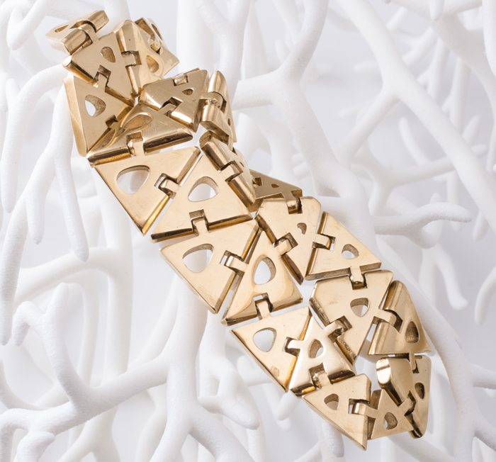 Nervous System 3D Printed Gold Kinematics Swatch 1
