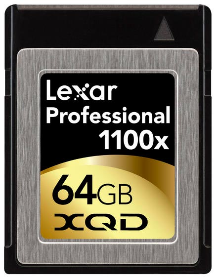 В серию Lexar Professional 1100x XQD вошли носители объемом 32 и 64 ГБ