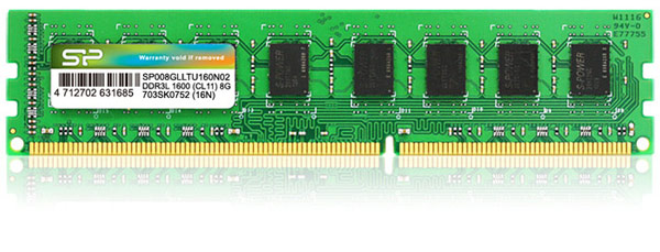 Модули Silicon Power DDR3L-1333 работают с задержкой CAS 9, модули DDR3L-1600 — CAS 11