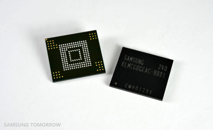 Коротко о новом: Samsung начинает серийный выпуск новых модулей памяти EMMC Pro Class 2000