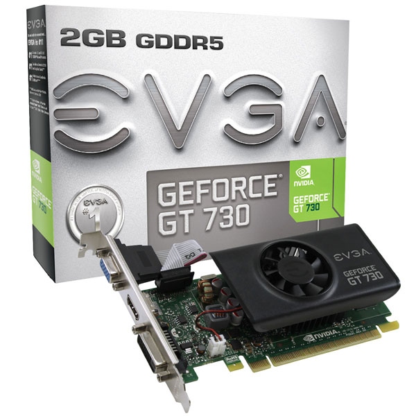 Линейка EVGA GeForce GT 730 включает семь моделей 3D-карт