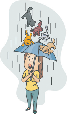 Литдетектив: «дождливые» идиомы в английском