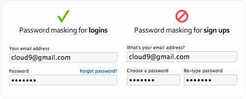 Лучшие способы скрытия пароля при регистрации