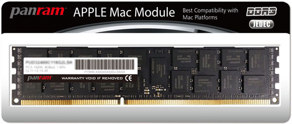 Цены модулей памяти Panram Apple Mac Module производитель не называет