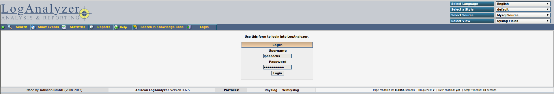 Настройка централизованного логирования с LogAnalyzer и Rsyslog