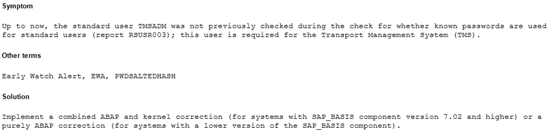 Новый пароль по умолчанию в SAP