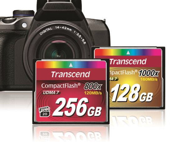 Карты памяти Transcend Premium CompactFlash 800x соответствуют спецификации VPG-20