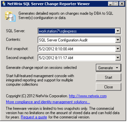 Обзор программы для аудита Microsoft SQL Server  NetWrix SQL Server Change Reporter 2.5