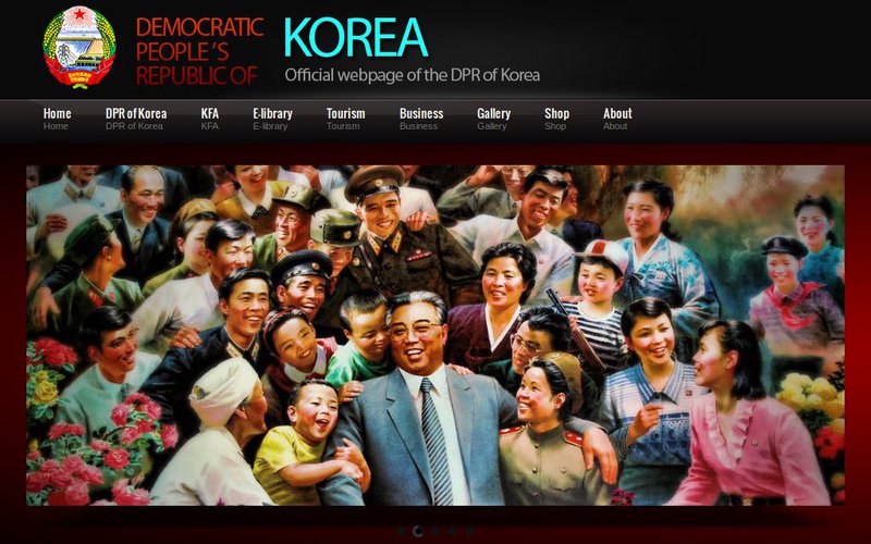 Официальный сайт КНДР сделан на шаблоне за $15