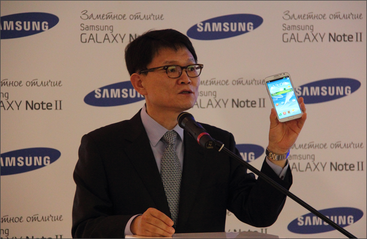 Отчет с презентации Samsung GALAXY Note II