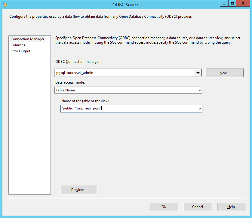 Перенос данных в Windows Azure SQL Database из PostgreSQL