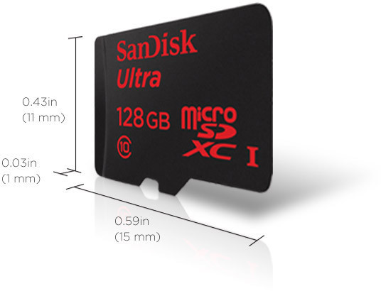 Первая флэш карта microSD на 128 ГБ
