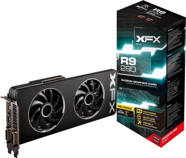 Компоненты 3D-карт серии XFX Radeon R9 290 Double Dissipation работают на референсных частотах