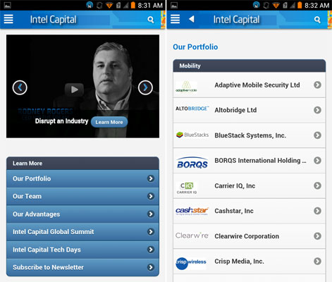 Приложения Intel для Android. Информационные ресурсы