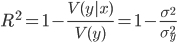 LaTeX:R^2=1 - frac{V(y|x)}{V(y)}=1 - frac{sigma^2}{sigma_y^2} Пример решения задачи множественной регрессии с помощью Python