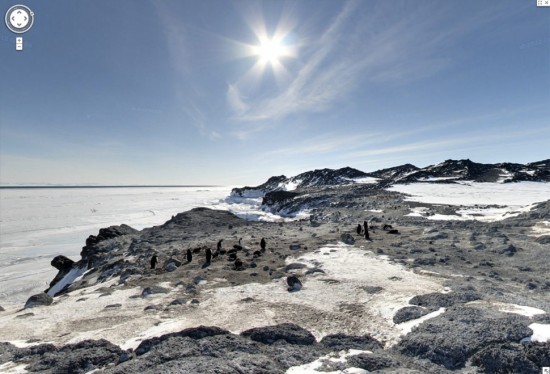 Путешествие в Антарктику на Street View