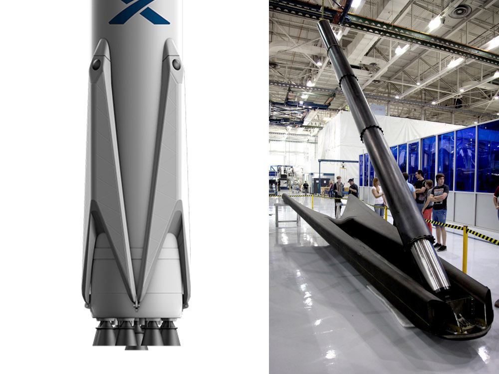 Ракета SpaceX Falcon 9 протестирует раскладные опоры для мягкой посадки