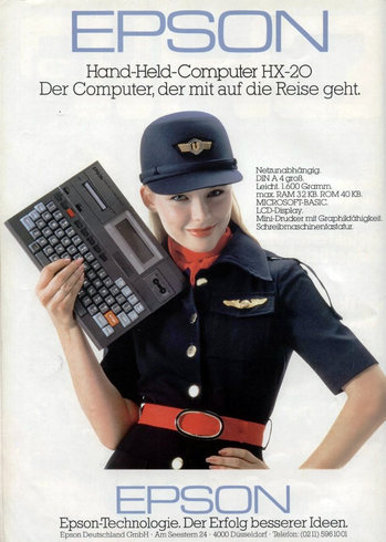 Реклама портативных компьютеров 1980 х и 1990 х годов image
