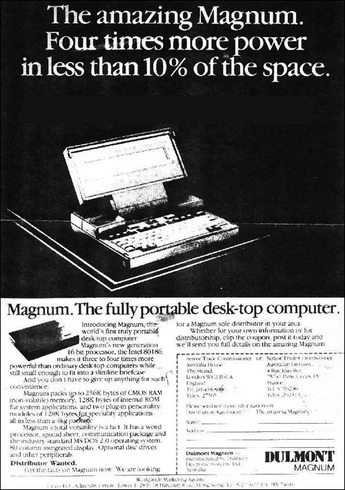 Реклама портативных компьютеров 1980 х и 1990 х годов image