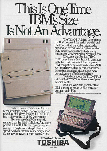 Реклама портативных компьютеров 1980 х и 1990 х годов image