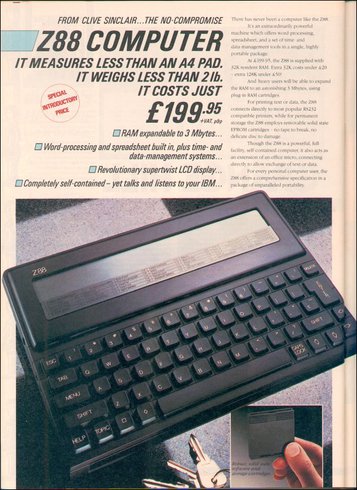 Реклама портативных компьютеров 1980 х и 1990 х годов image