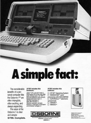 Реклама портативных компьютеров 1980 х и 1990 х годов image