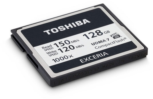 Карты памяти Toshiba Exceria 1000x выпускаются объемом 32, 64 и 128 ГБ