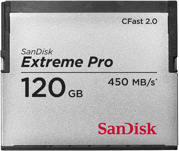 SanDisk выпускает первую в мире карту памяти CFast 2.0