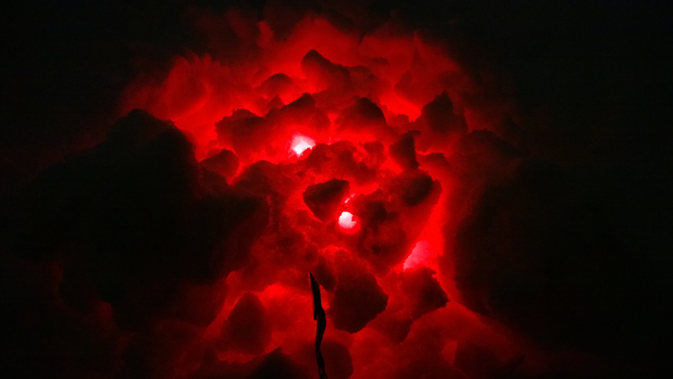 Светодиоды в снегу