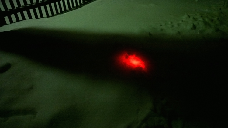 Светодиоды в снегу