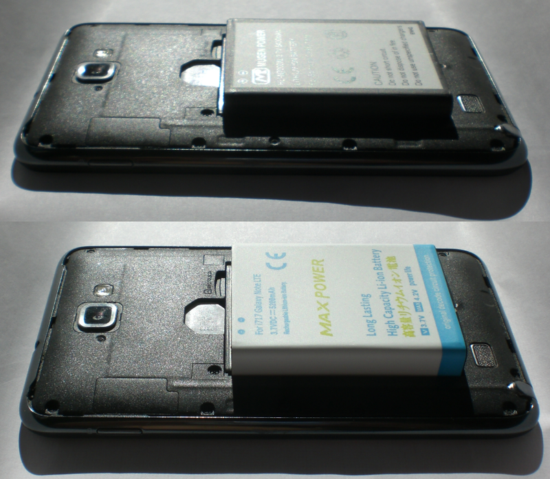 Тестирование аккумулятора на 5400 мАч для Samsung Galaxy Note