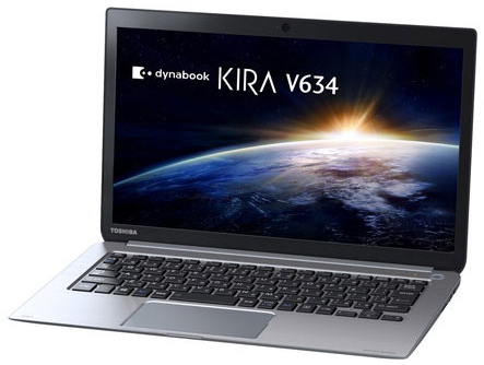 Основой ультрабука Toshiba Dynabook Kira V634 служит процессор Intel Core четвертого поколения 