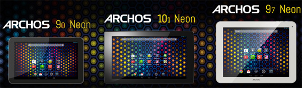 В серии Android-планшетов Archos Neon — три представителя