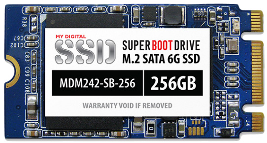 Объем твердотельных накопителей MyDigitalSSD Super Boot типоразмера M.2 2242 достиг 256 ГБ