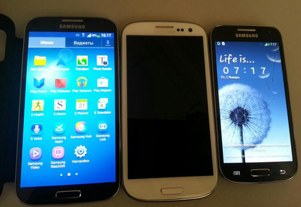 Samsung Galaxy S4, Galaxy S3 и Galaxy S4 Mini