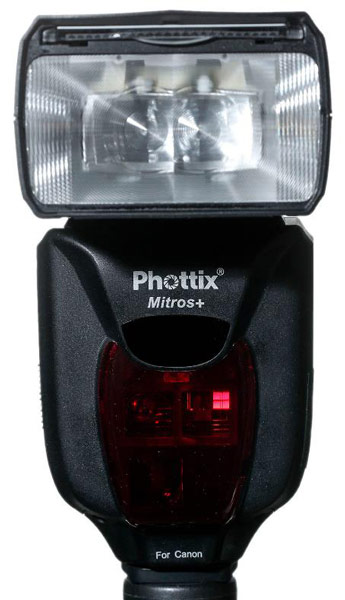 Ведущее число вспышки Phottix Mitros+ равно 58