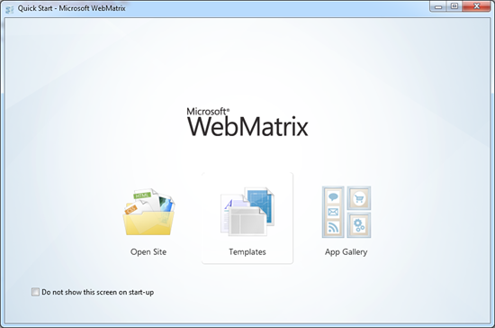 Встречайте WebMatrix 2 RC: поддержка Node.js, Jade, EJS, LESS, CoffeeScript и многое другое