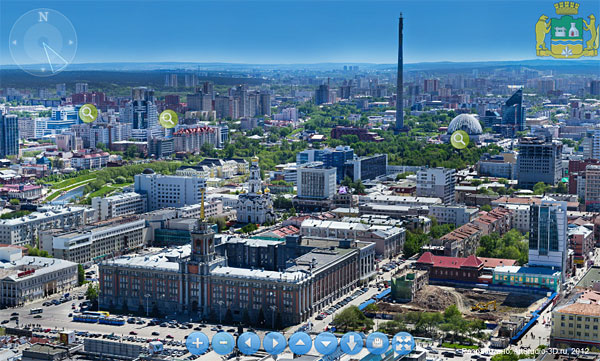 Вторая гигапиксельная панорама Екатеринбурга