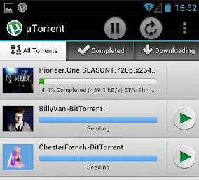 Вышел нативный клиент μTorrent под Android