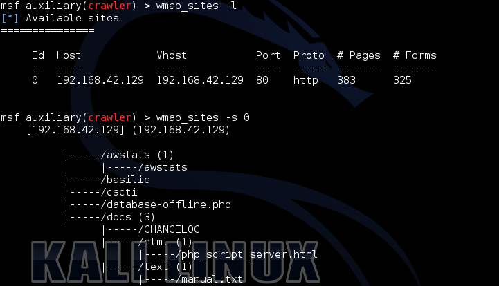 Взаимодействие сканеров уязвимостей с Metasploit. Часть 1 wmap_2