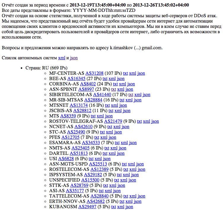 Защита от DoS/DDoS атак с помощью фильтрации по номеру автономной системы (ASN)