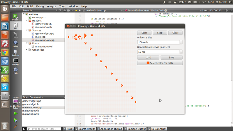 «Жизнь» Джона Конвея на Qt