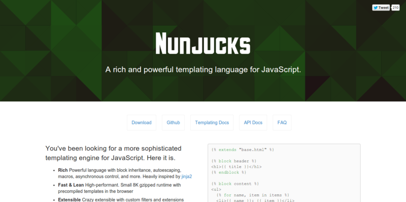 15 шаблонизаторов для фронтенд разработки 15 шаблонизаторов для фронтенд разработки
