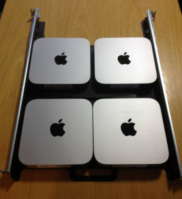 160 Mac Mini в одной серверной стойке 160 Mac Mini в одной серверной стойке