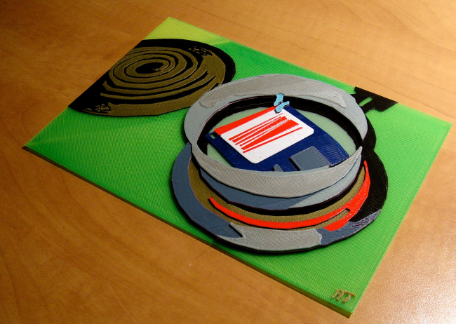 2.5D: Разноцветная печать одним экструдером image