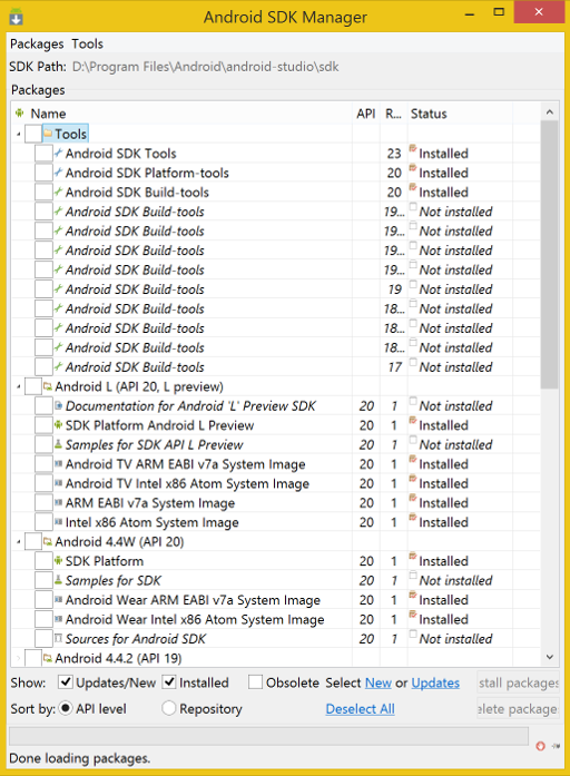 Android Studio для NDK под Windows