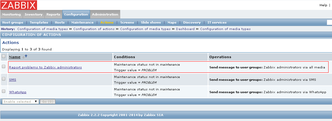 Получаем уведомления от Zabbix в WhatsApp