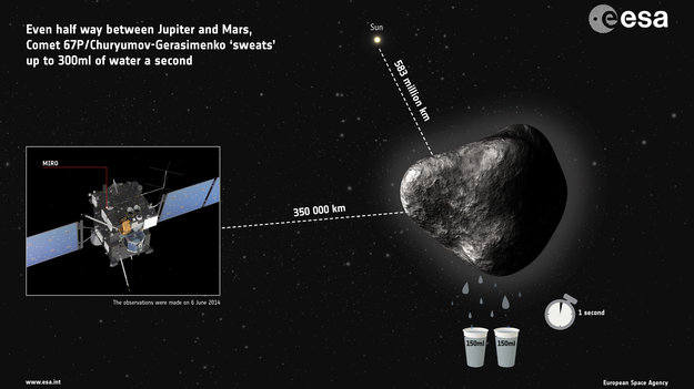 Межпланетная станция Rosetta: первые данные по исследованию кометы Чурюмова Герасименко